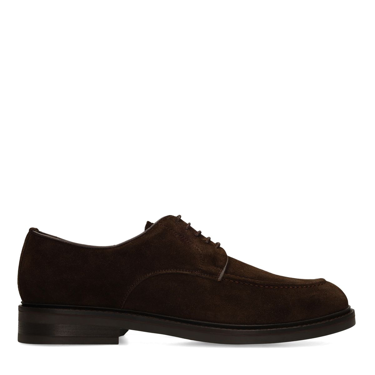 Bruine suède veterschoenen