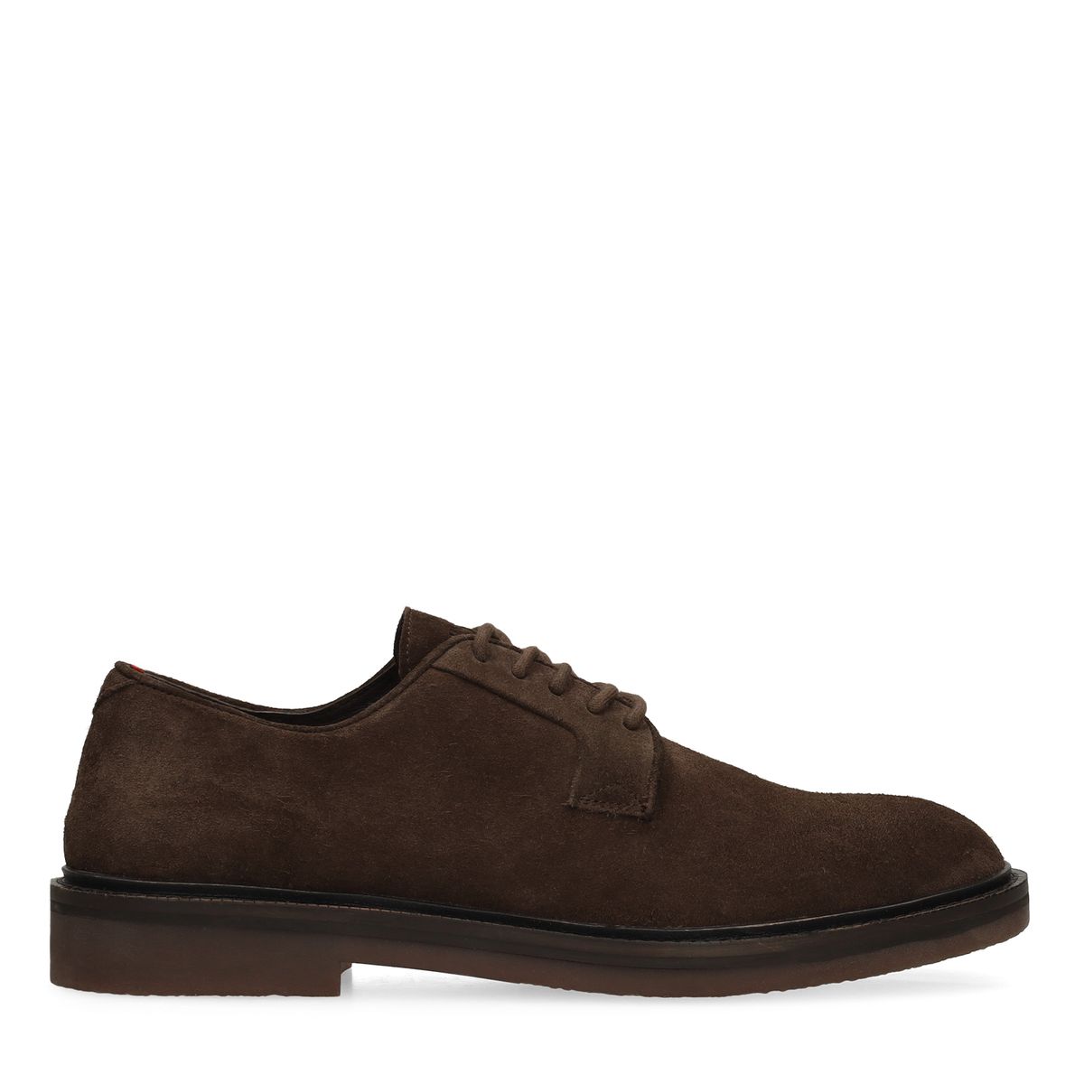 Bruine suède veterschoenen