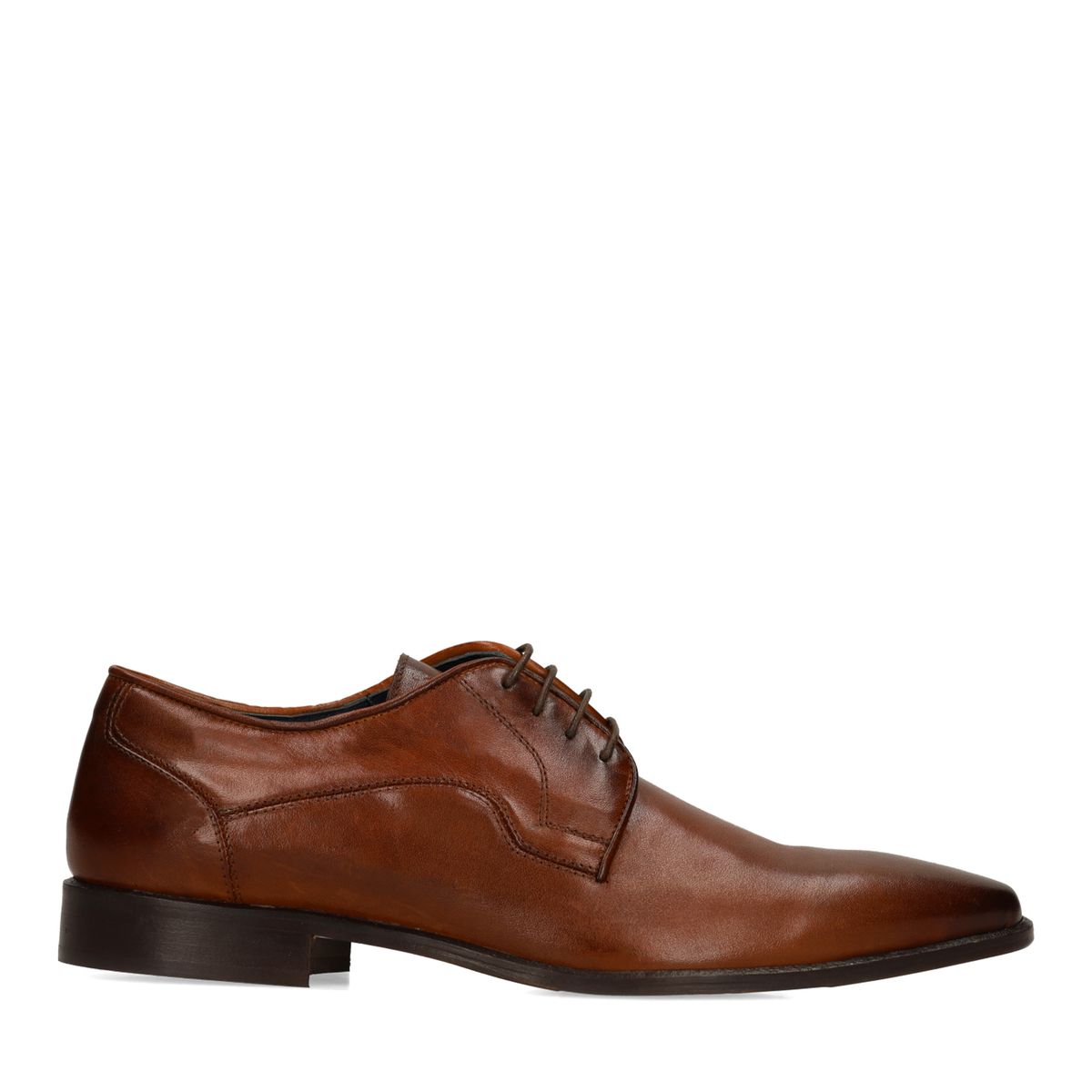 Bruine leren veterschoenen
