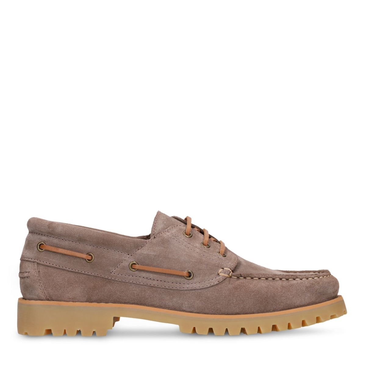 Beige suède bootschoenen