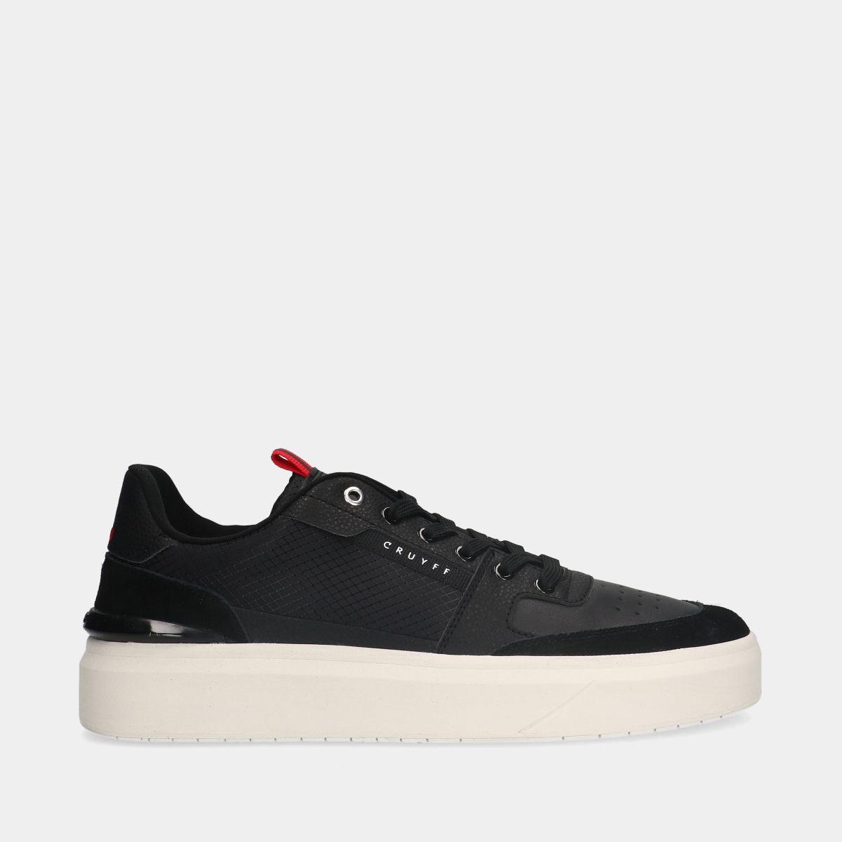 cruyff endorsed tennis 953 black/ red heren sneakers (maat 43)