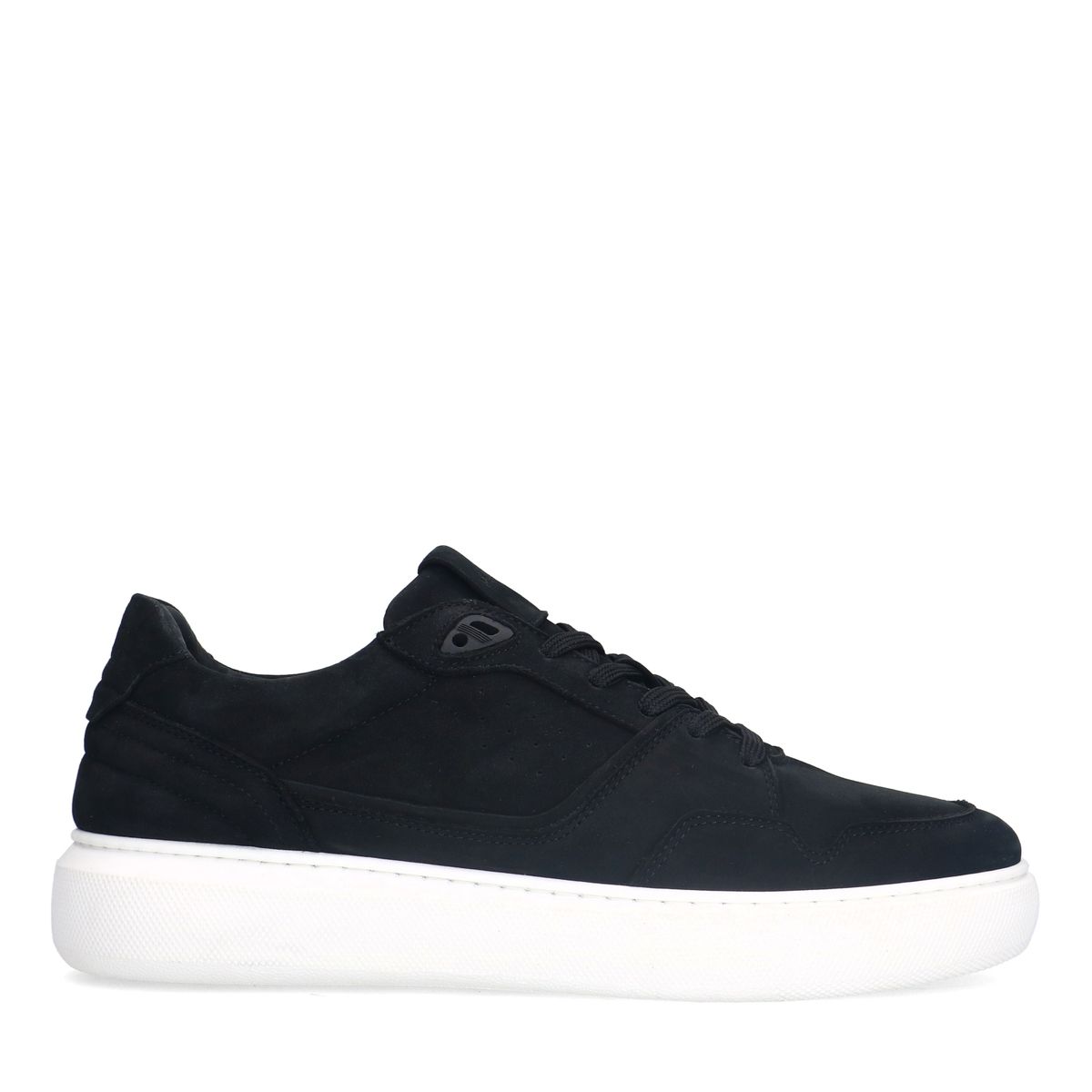 Zwarte nubuck sneakers