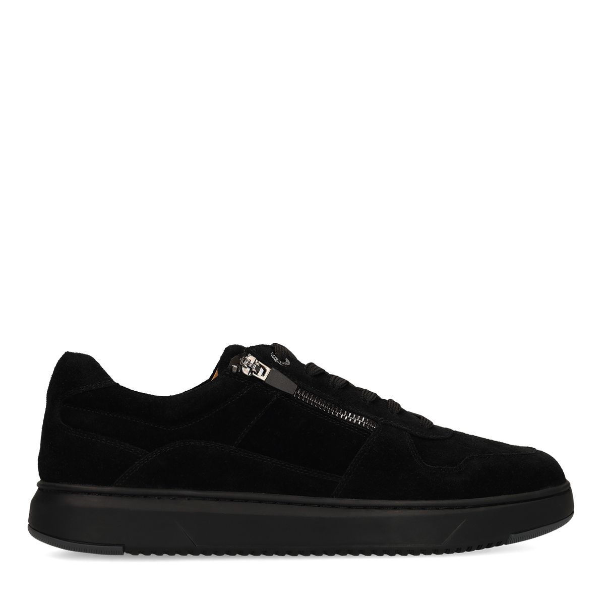 Zwarte suède sneakers