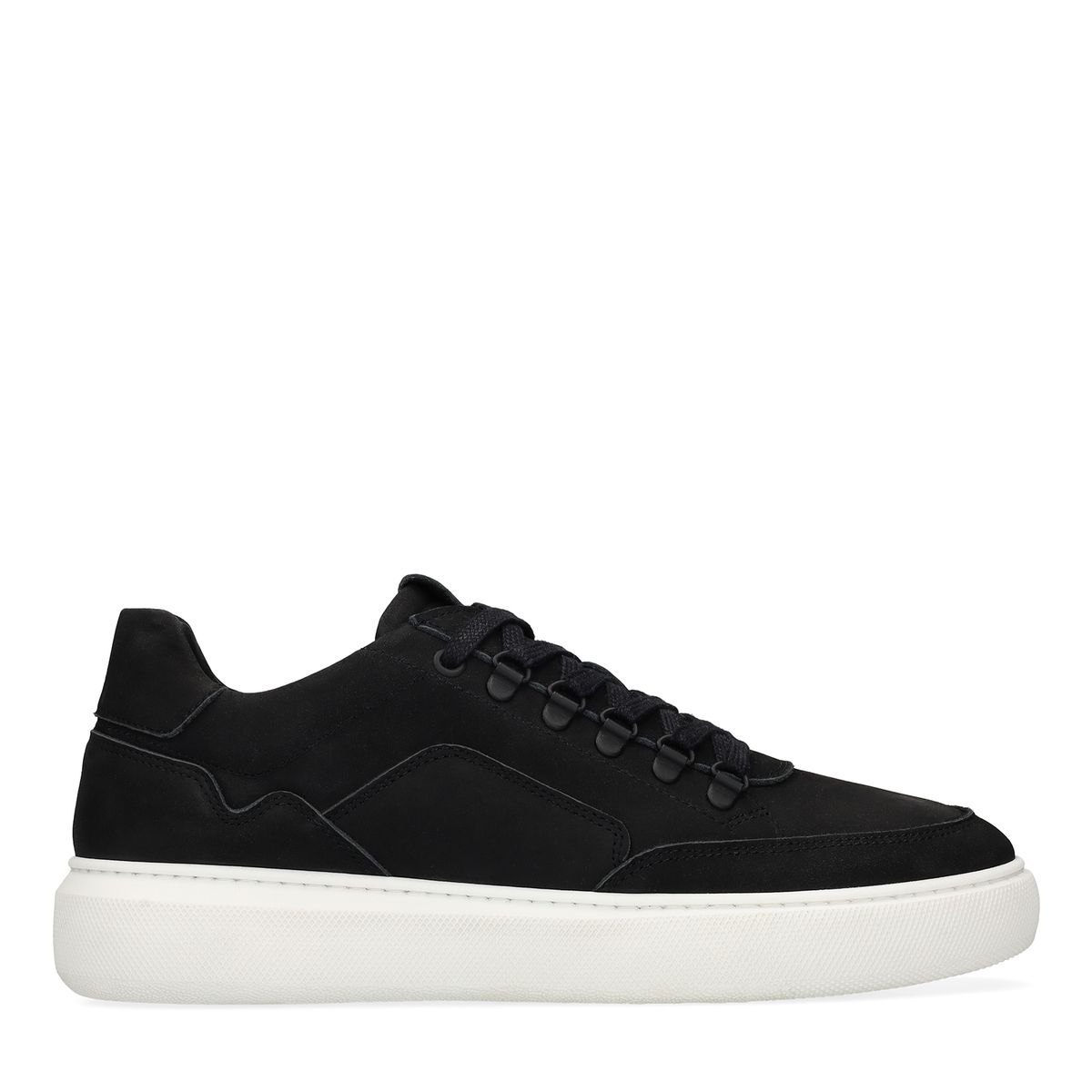 Zwarte nubuck sneakers