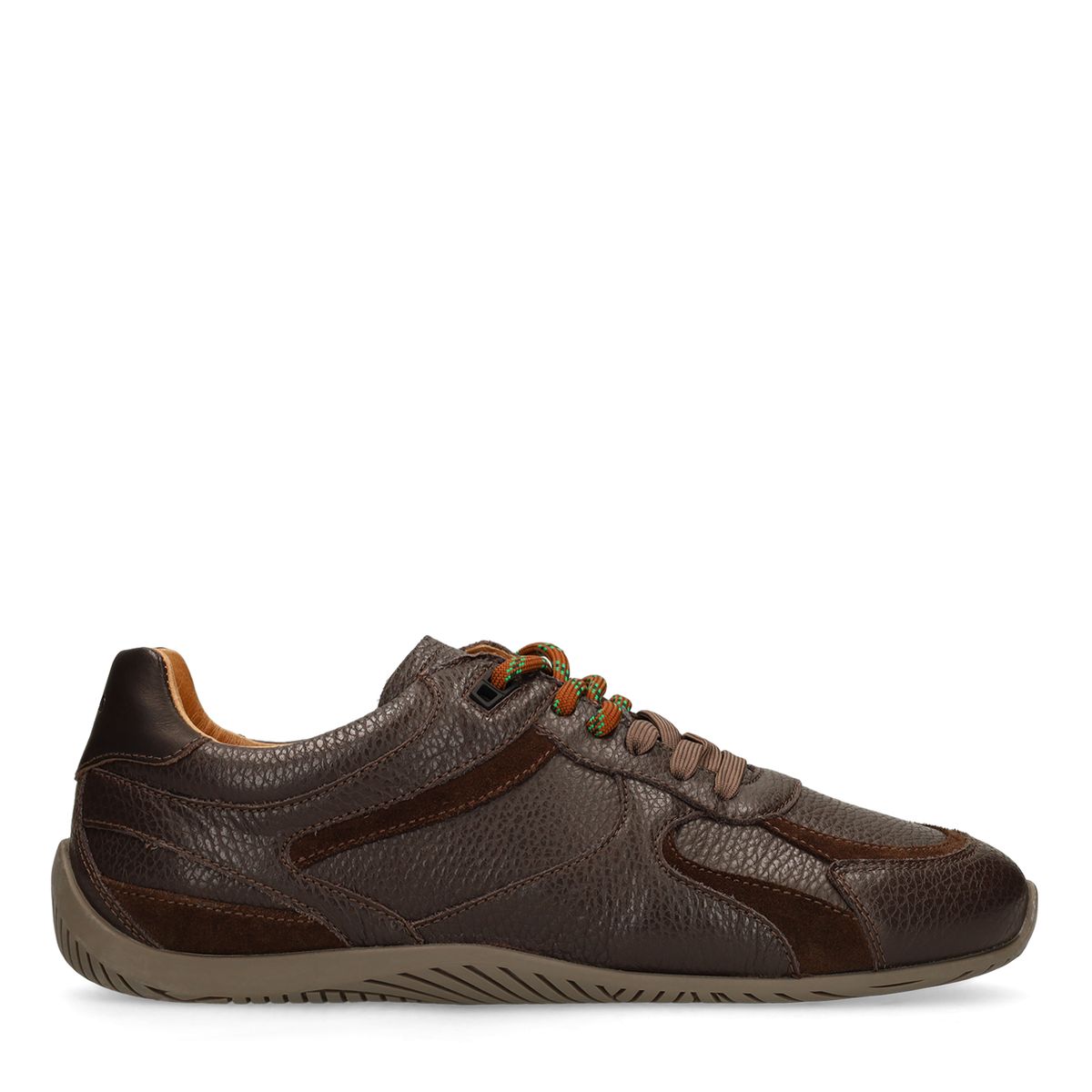 Bruine leren sneakers
