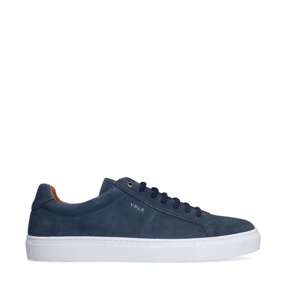 Blauwe suède sneakers
