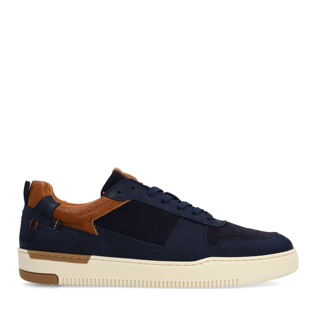 Donkerblauwe nubuck sneakers
