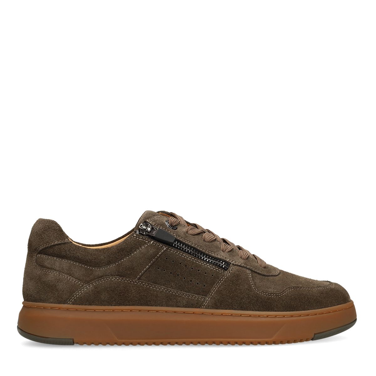 Groene suède sneakers