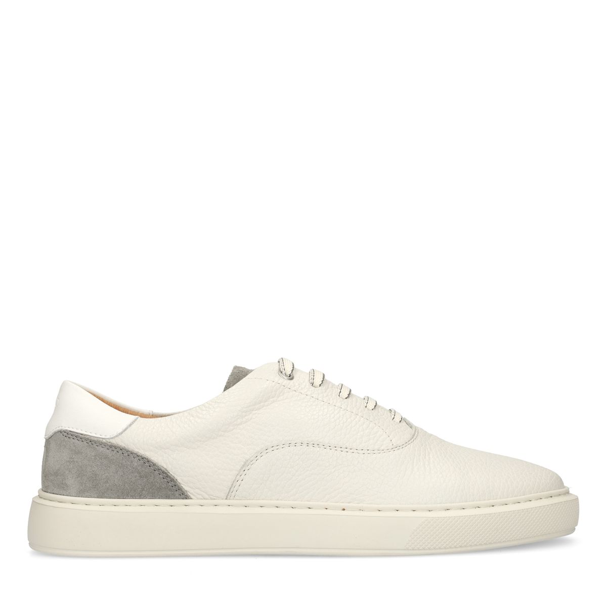 Manfield Offwhite Ledersneaker