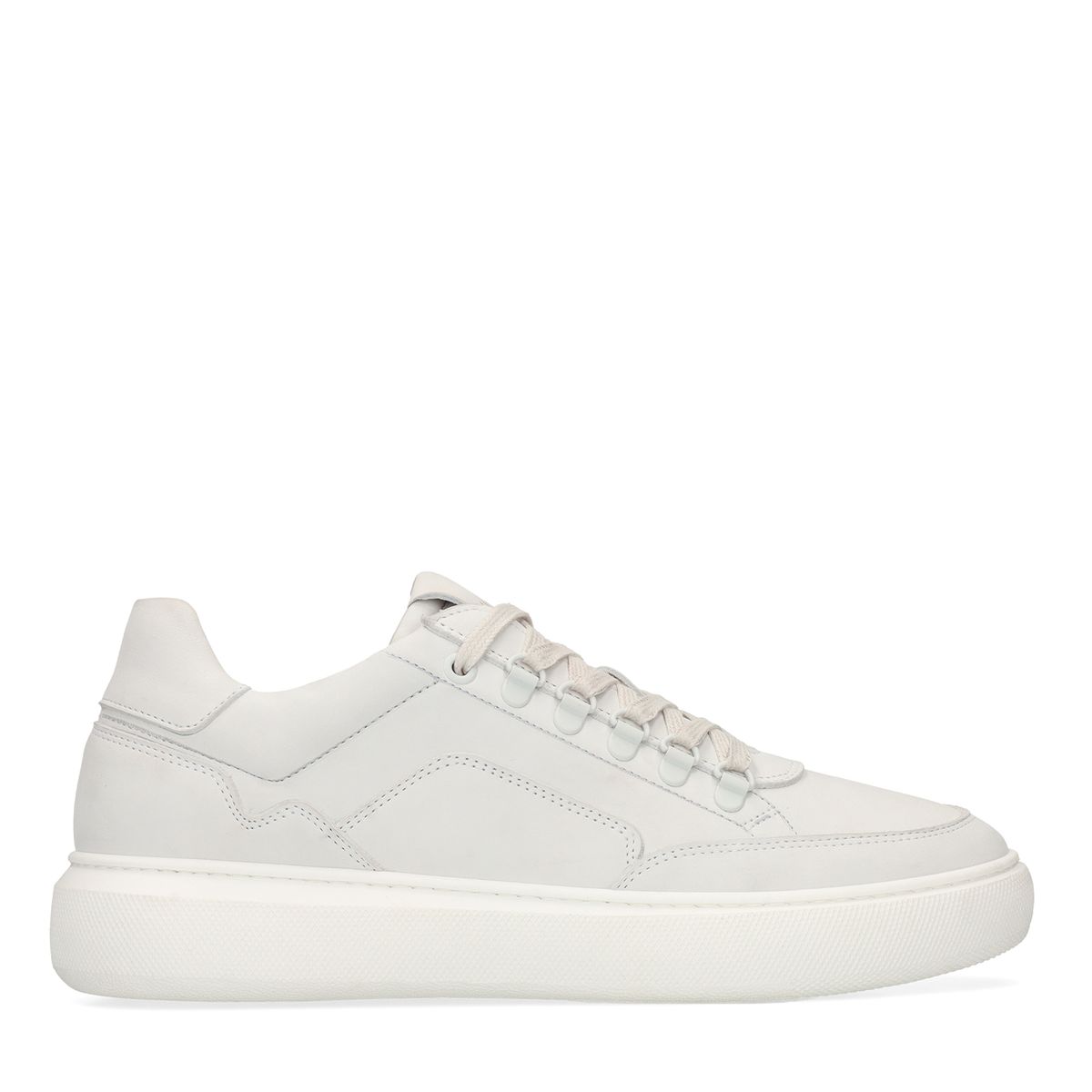 Off white nubuck sneakers