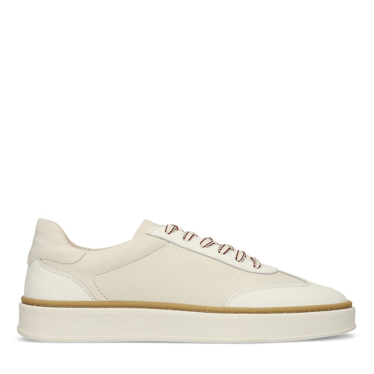 Off white leren sneakers