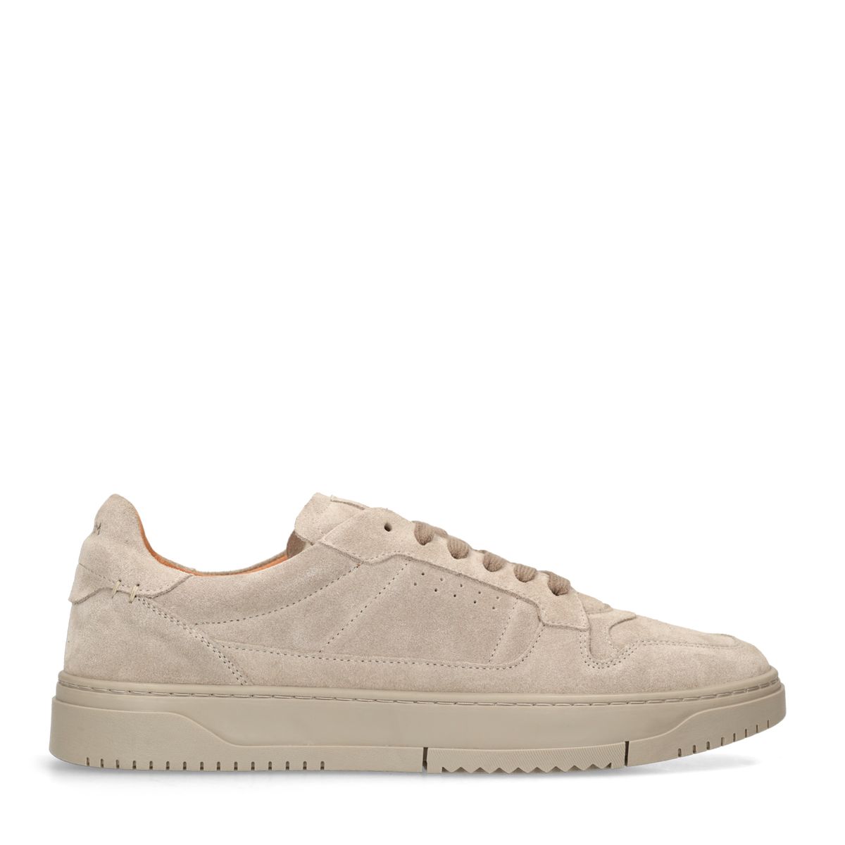Grijze suède sneakers