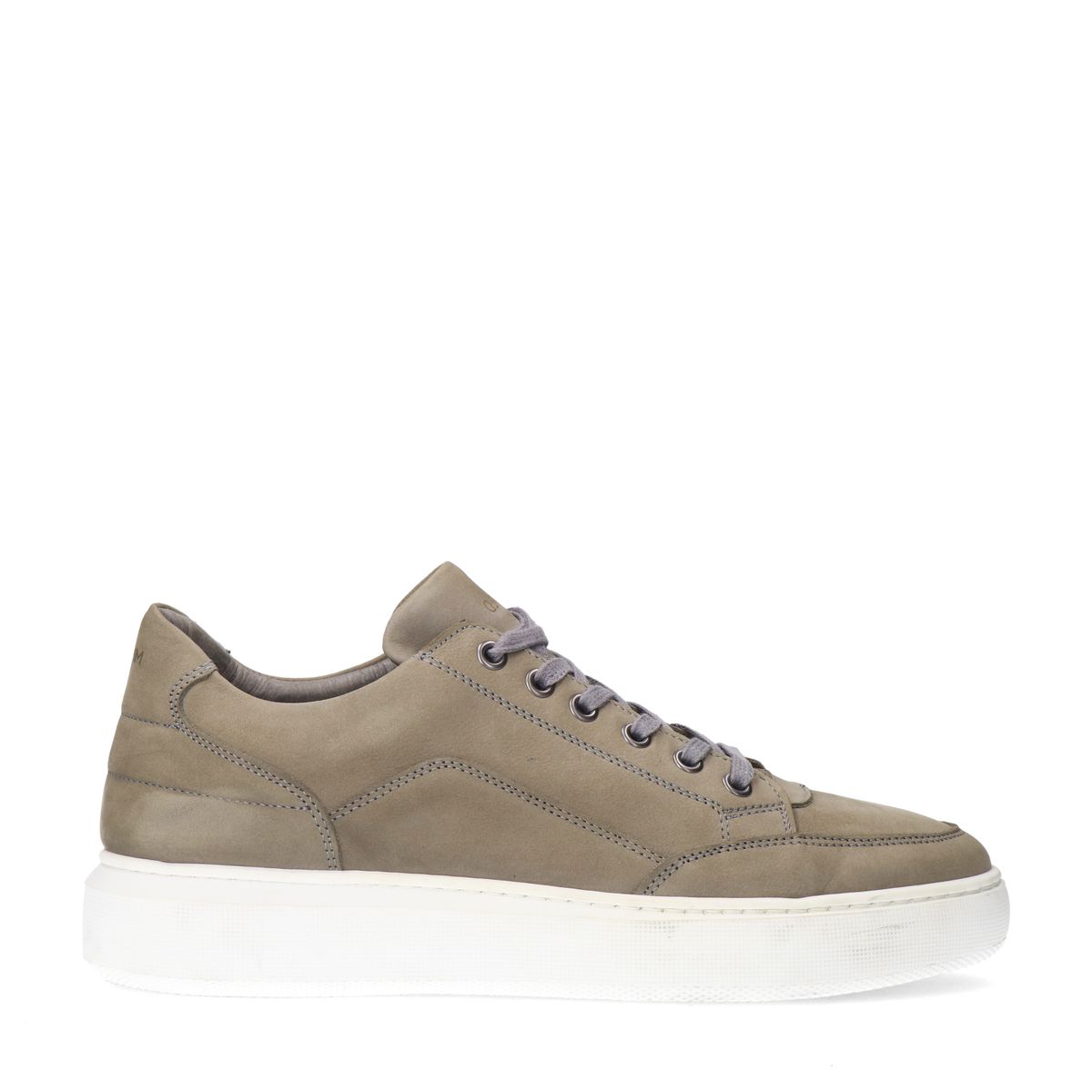 Grijze nubuck sneakers