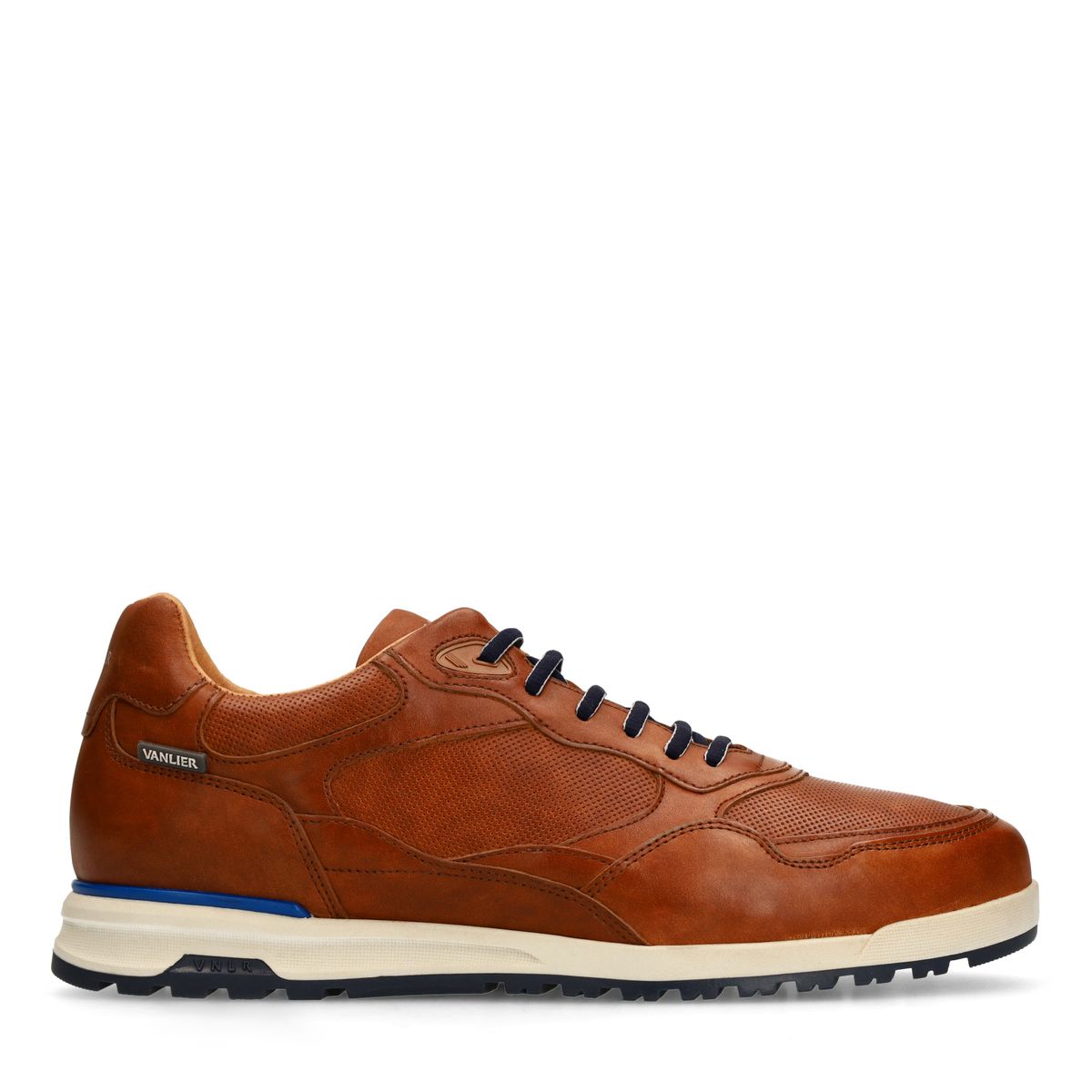 Cognac leren sneakers