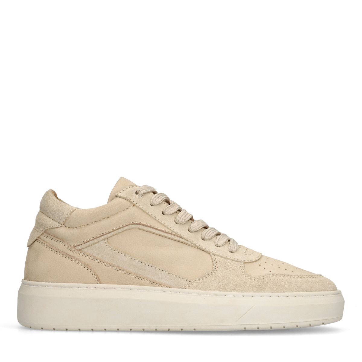 Beige nubuck sneakers