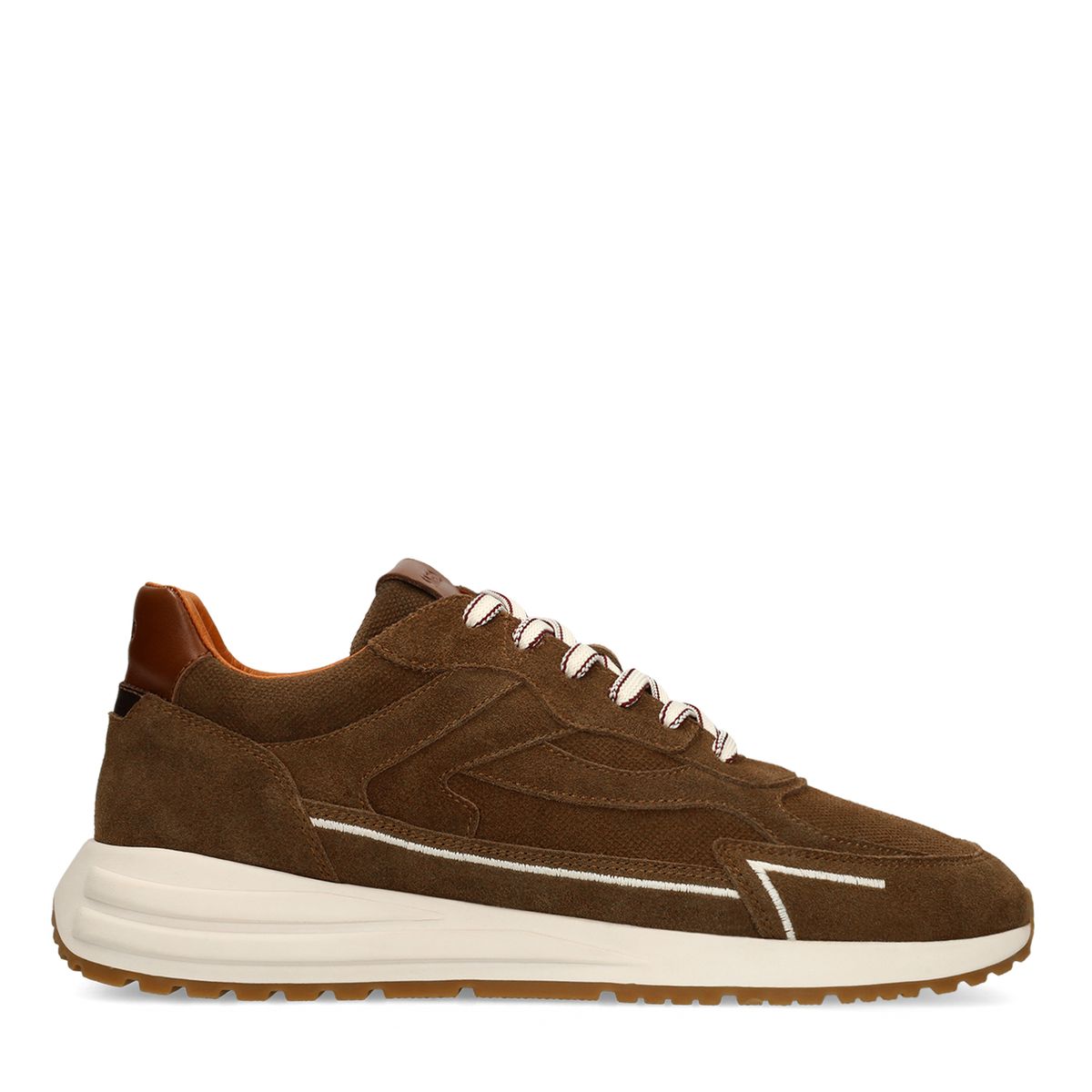 Bruine suède sneakers