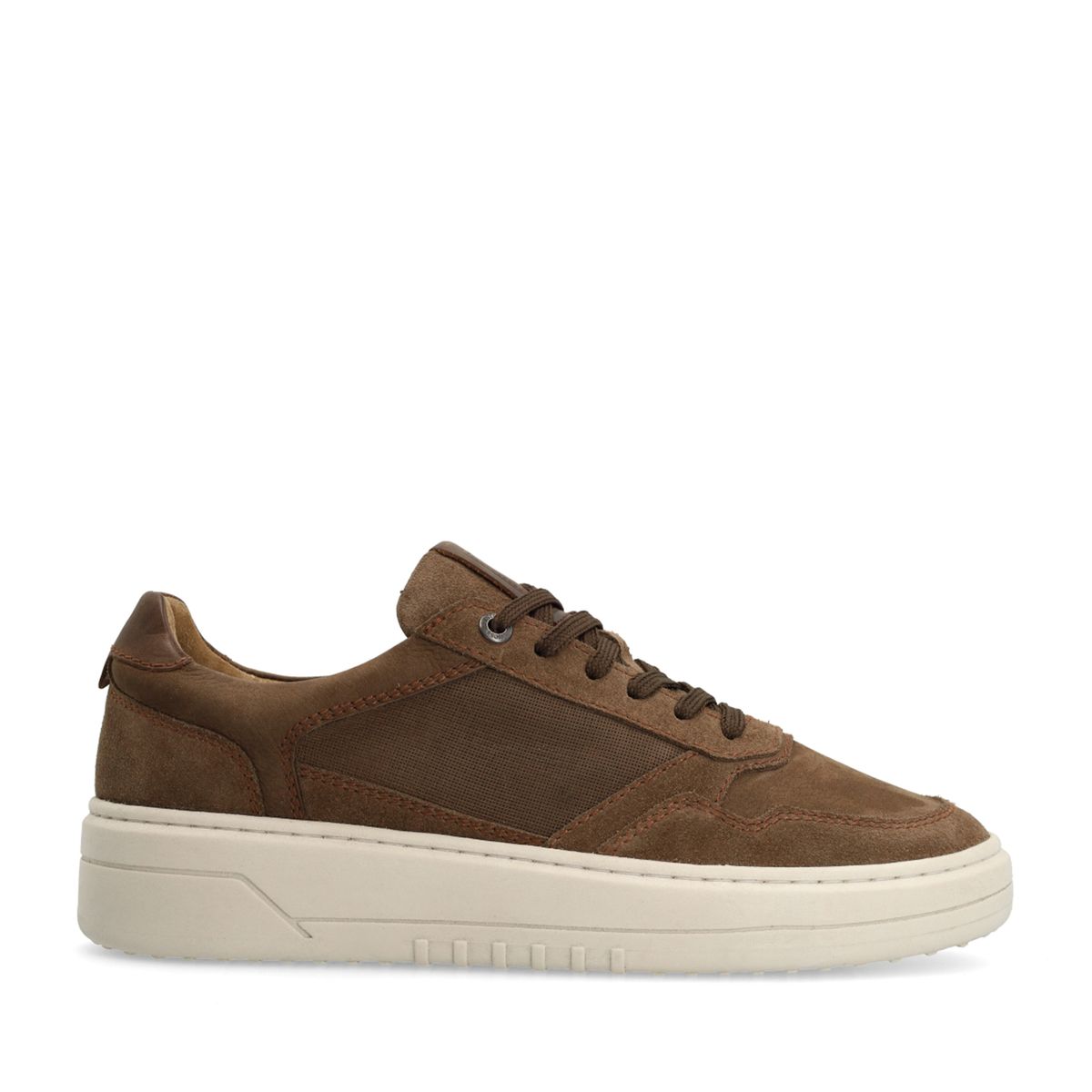 Bruine nubuck sneakers