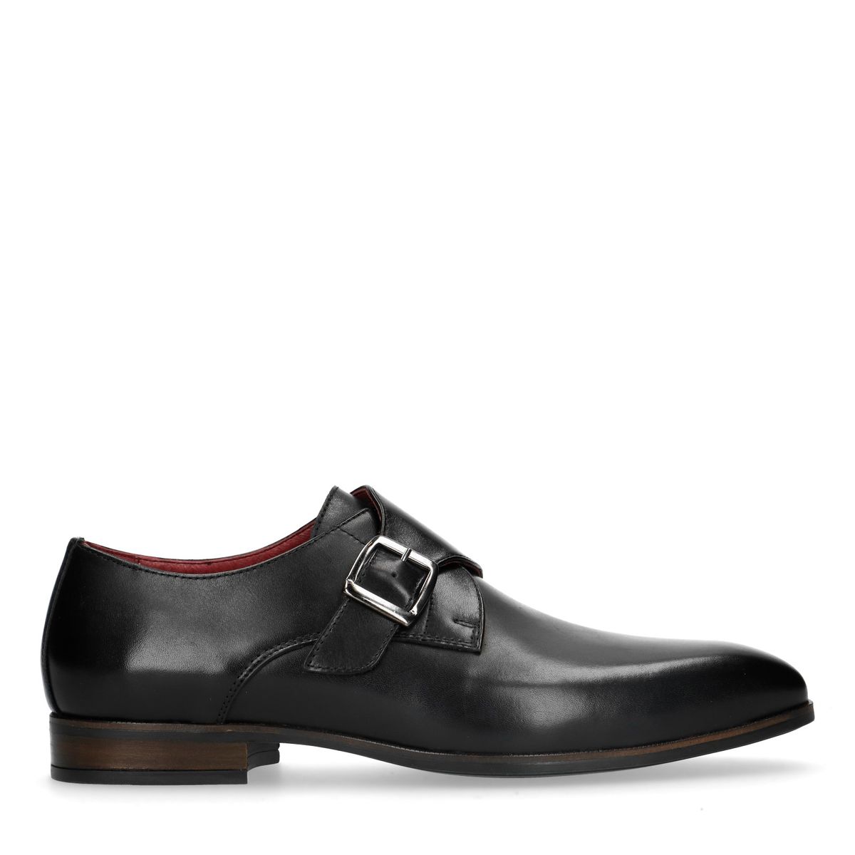 Zwarte leren gespschoenen