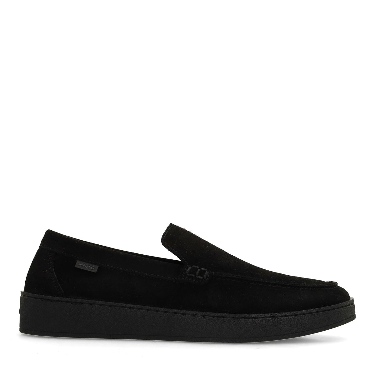 Zwarte suède loafers