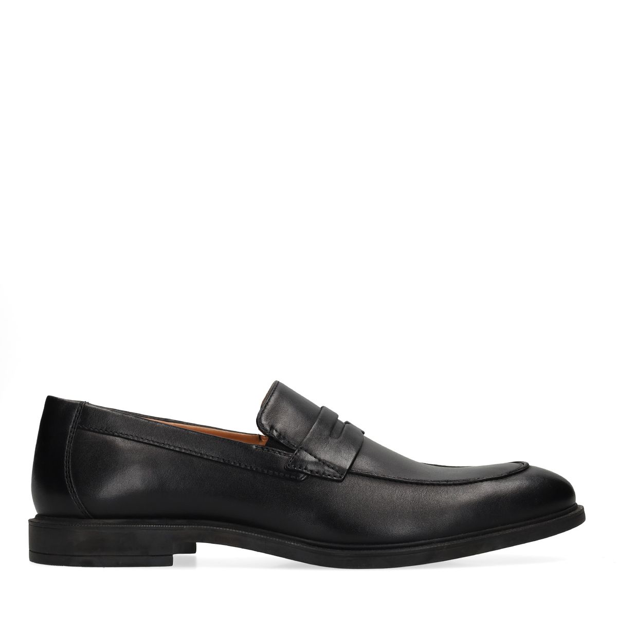 Zwarte leren loafers