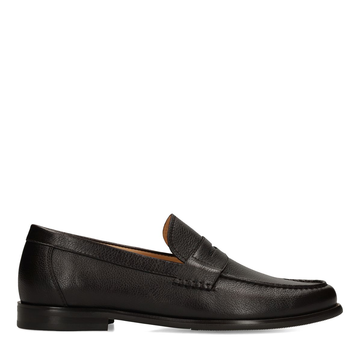 Donkerbruine leren loafers