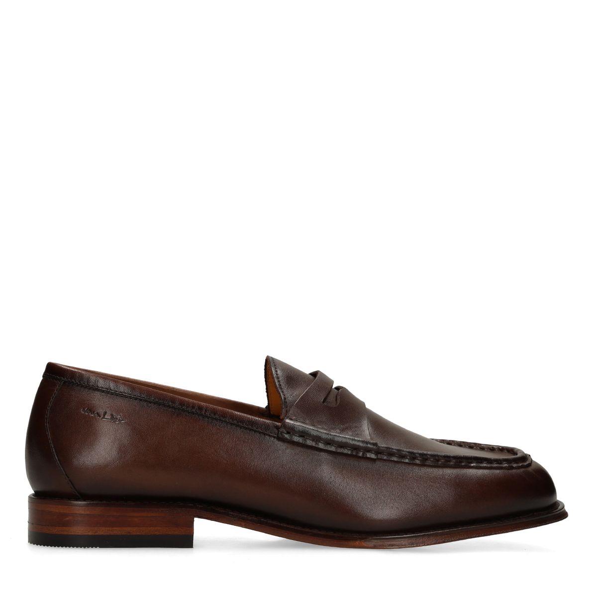 Bruine Cambridge leren loafers