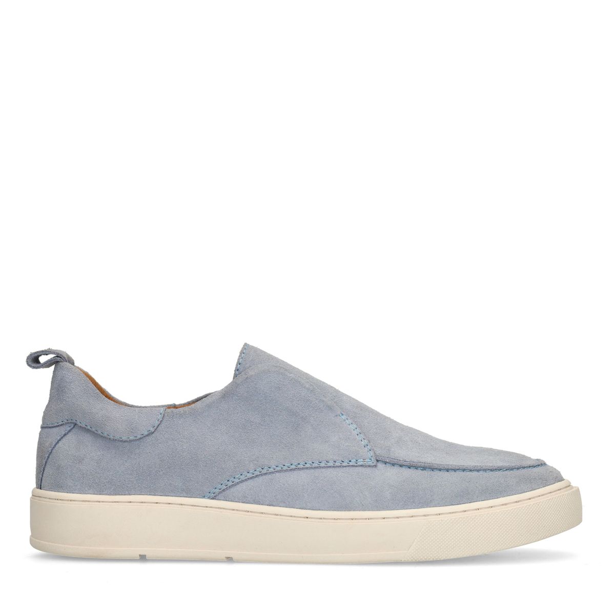 Manfield Blaue Veloursleder-Loafer
