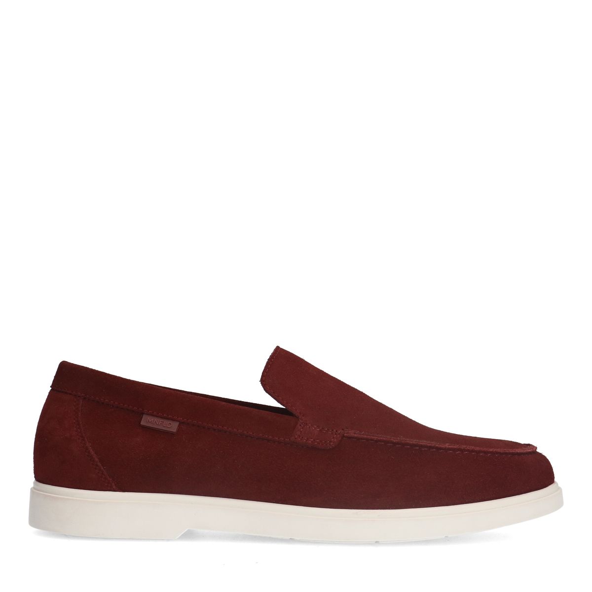 Burgundy suède loafers