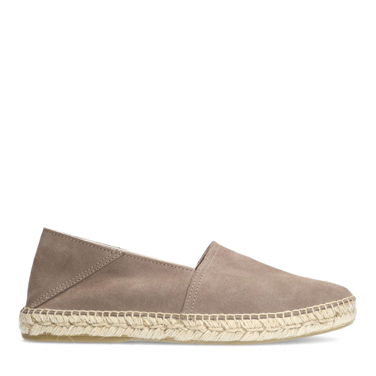 Grijze suède espadrilles