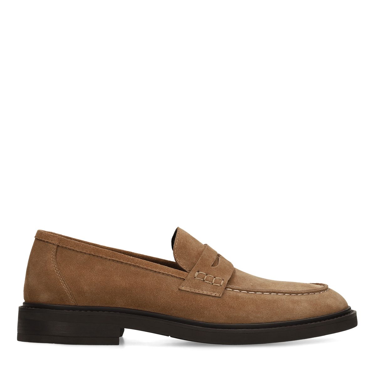 Taupe suède loafers