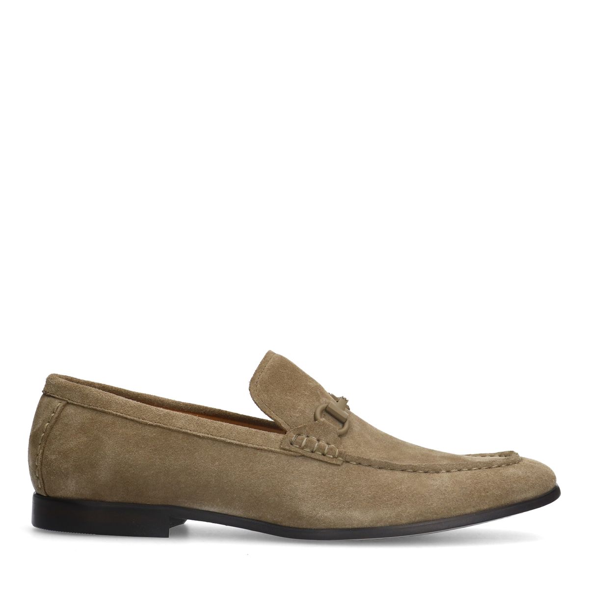 Taupe suède loafers