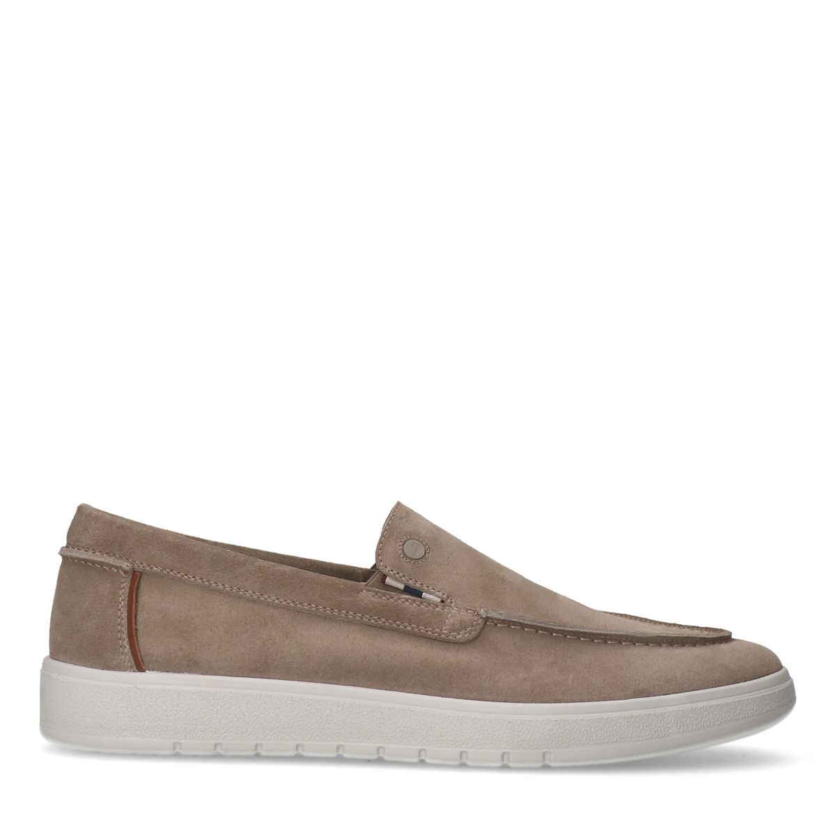 Beige suède loafers