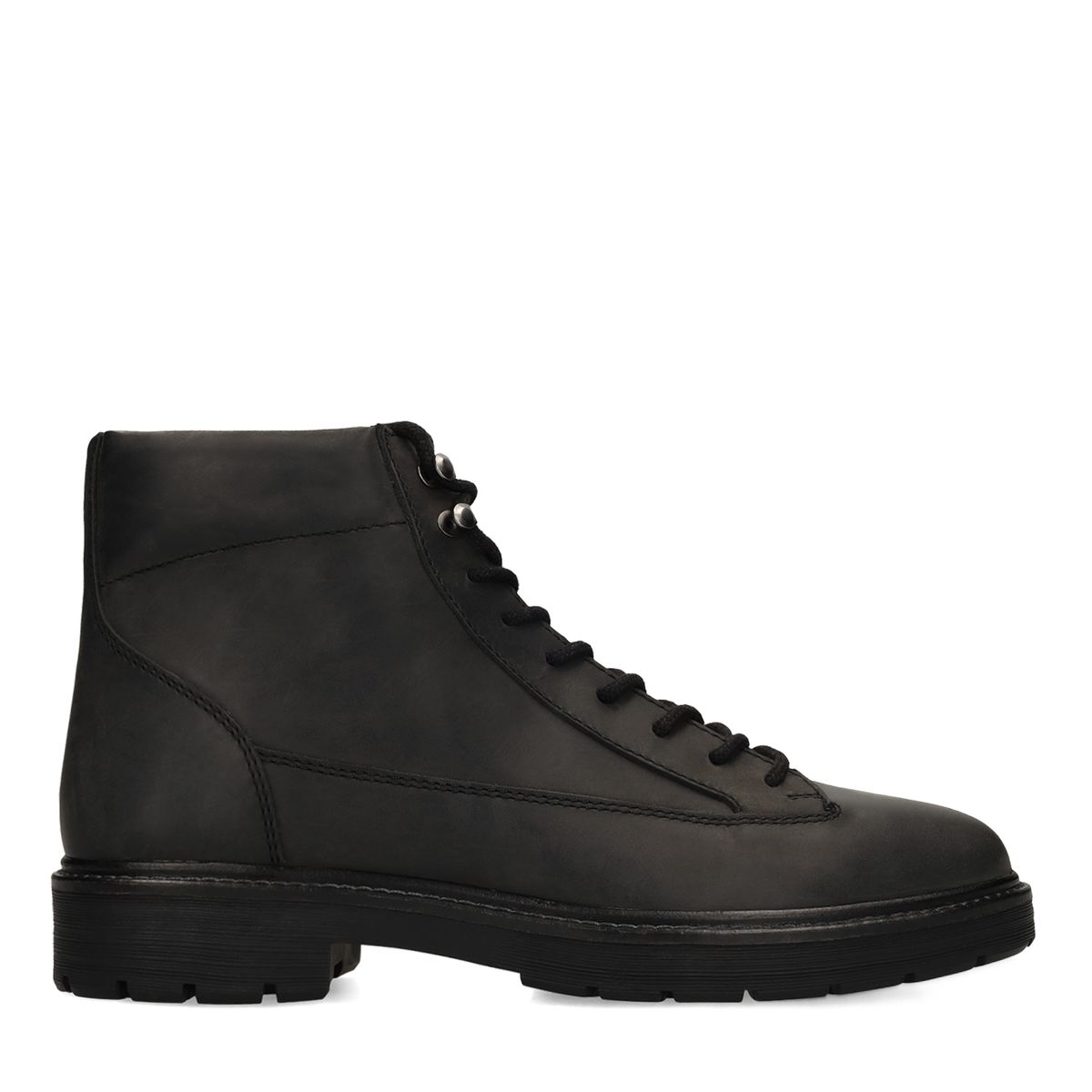 Zwarte leren boots