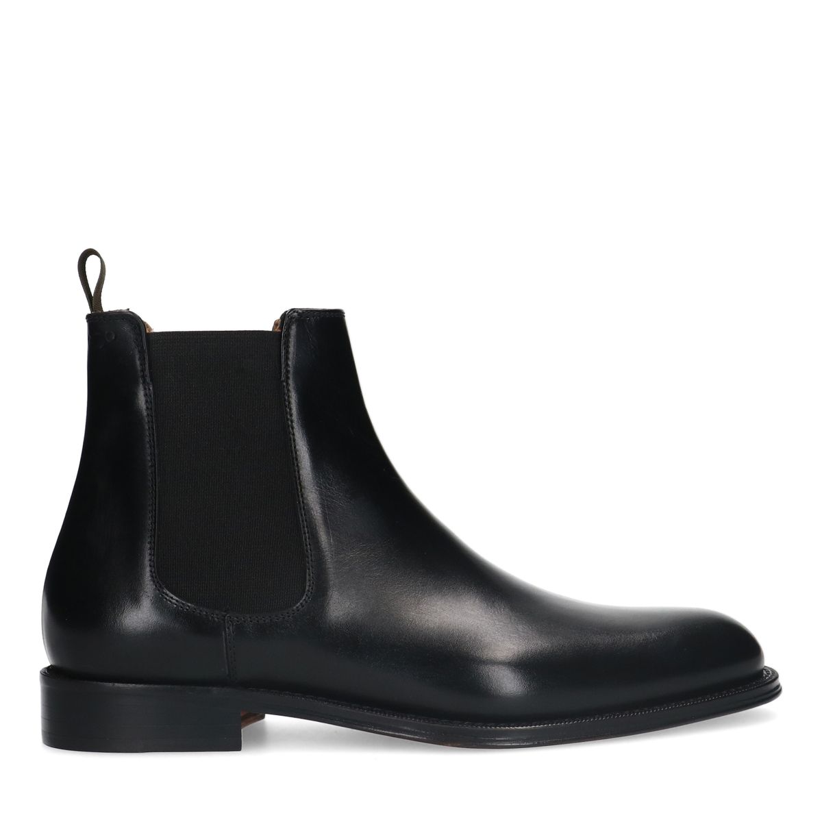 Zwarte leren chelsea boots