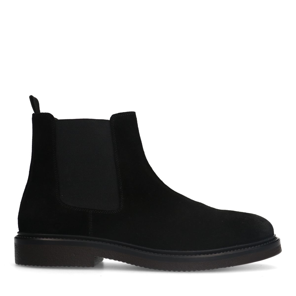 Zwarte suède chelsea boots