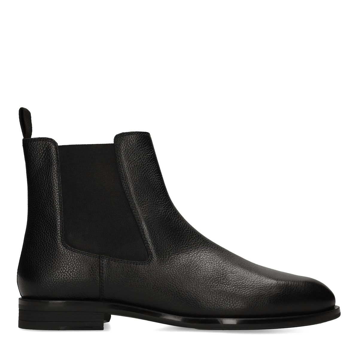 Zwarte leren chelsea boots