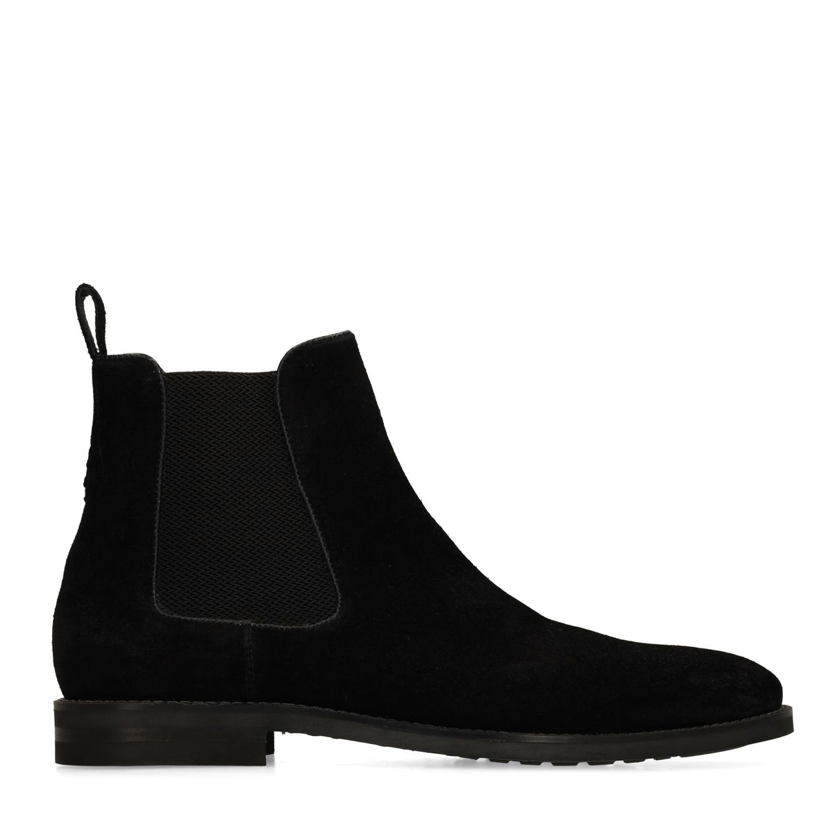 Zwarte suède chelsea boots