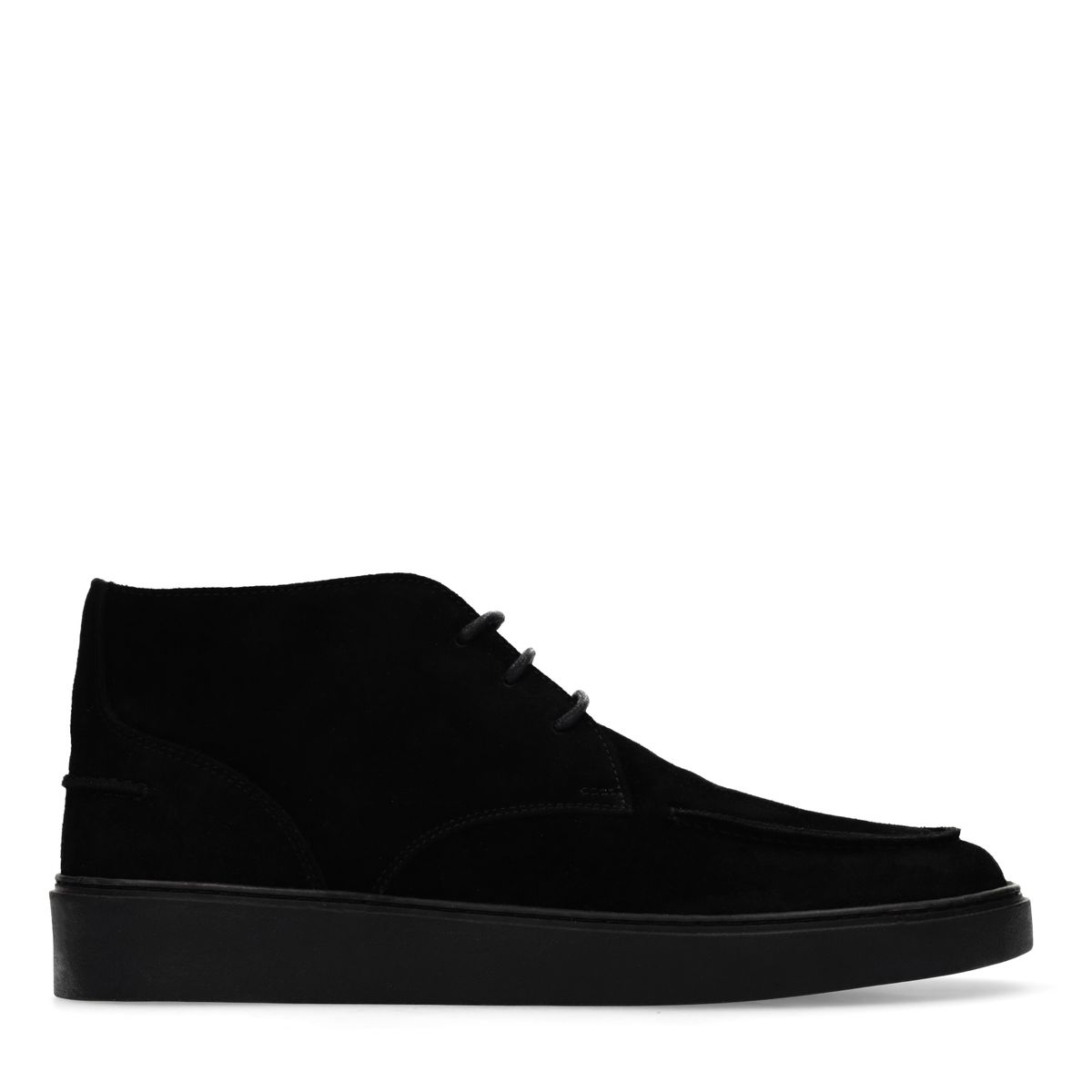 Zwarte suède desert boots