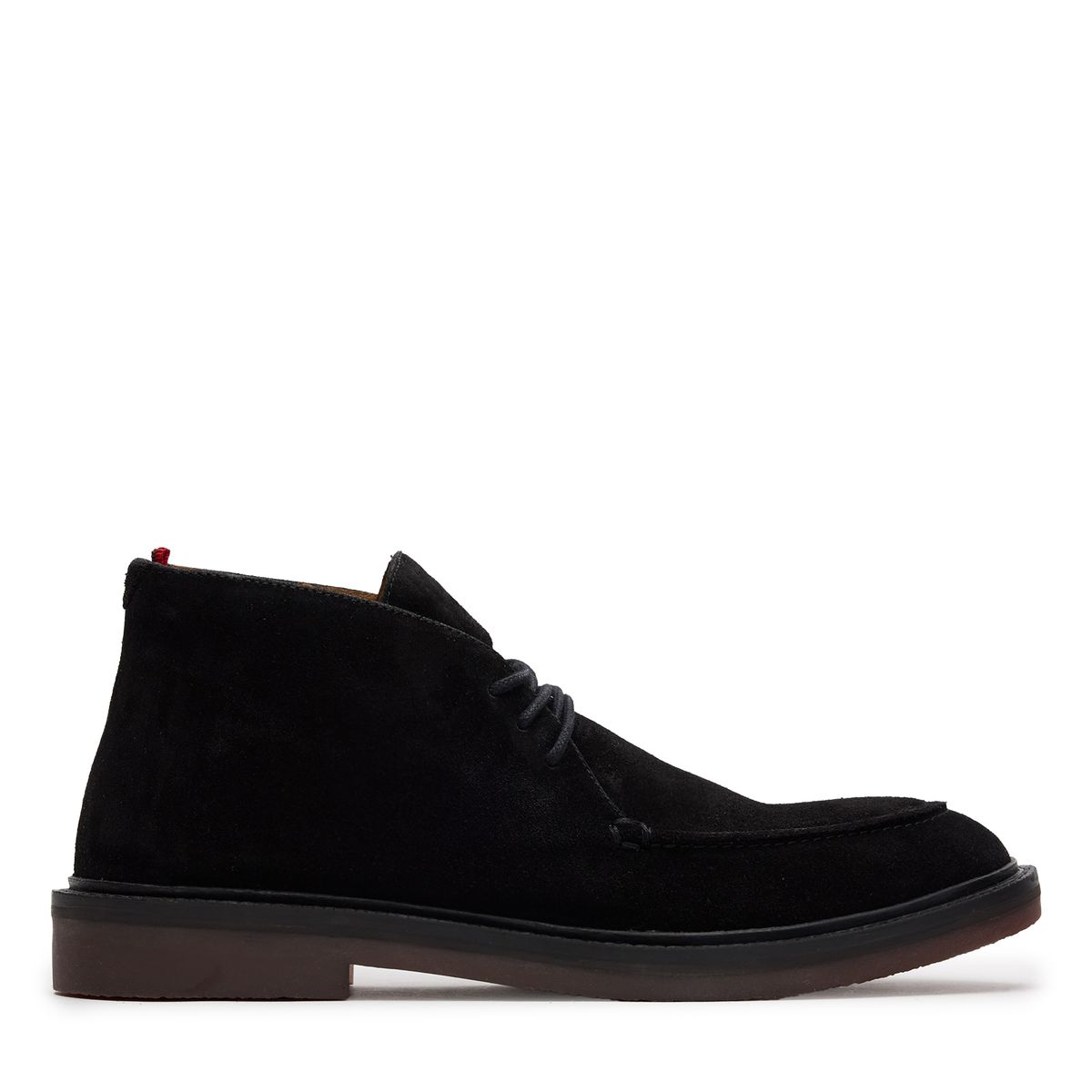 Zwarte suède desertboots