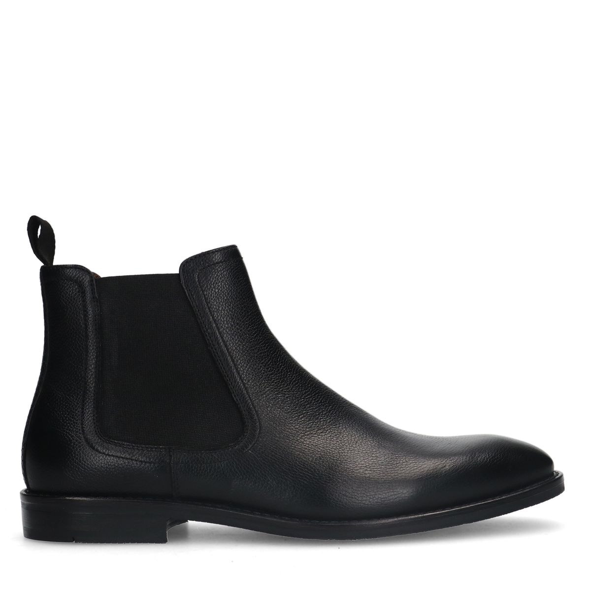 Zwarte leren chelsea boots