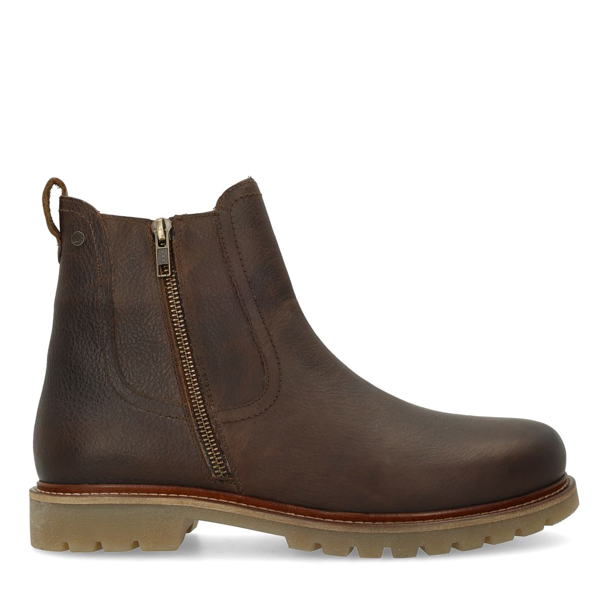 Bruine leren chelsea boots