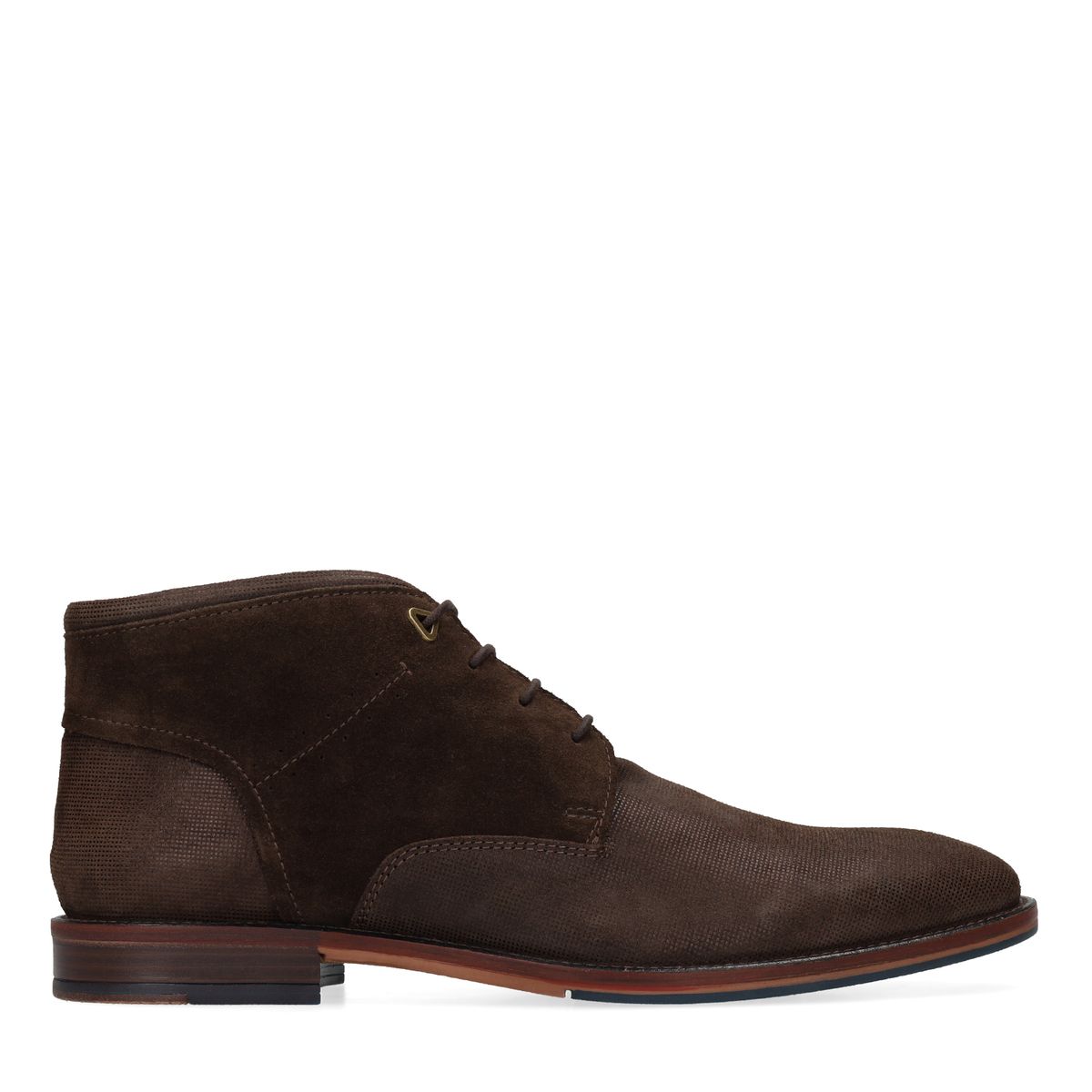 Bruine suède veterschoenen
