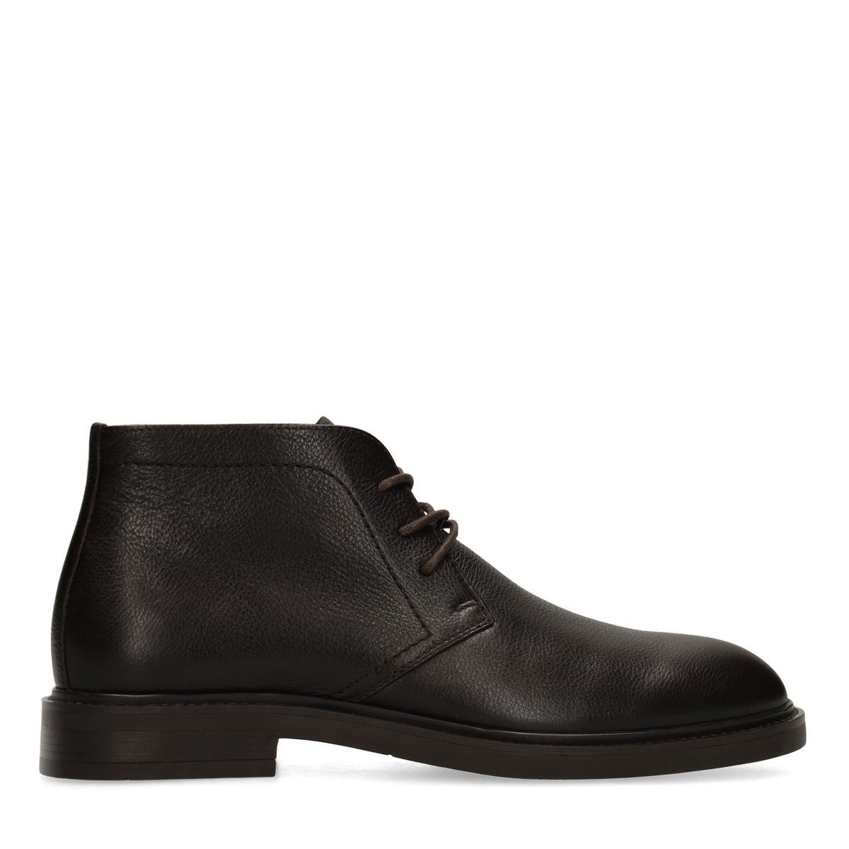 Donkerbruine leren veterschoenen