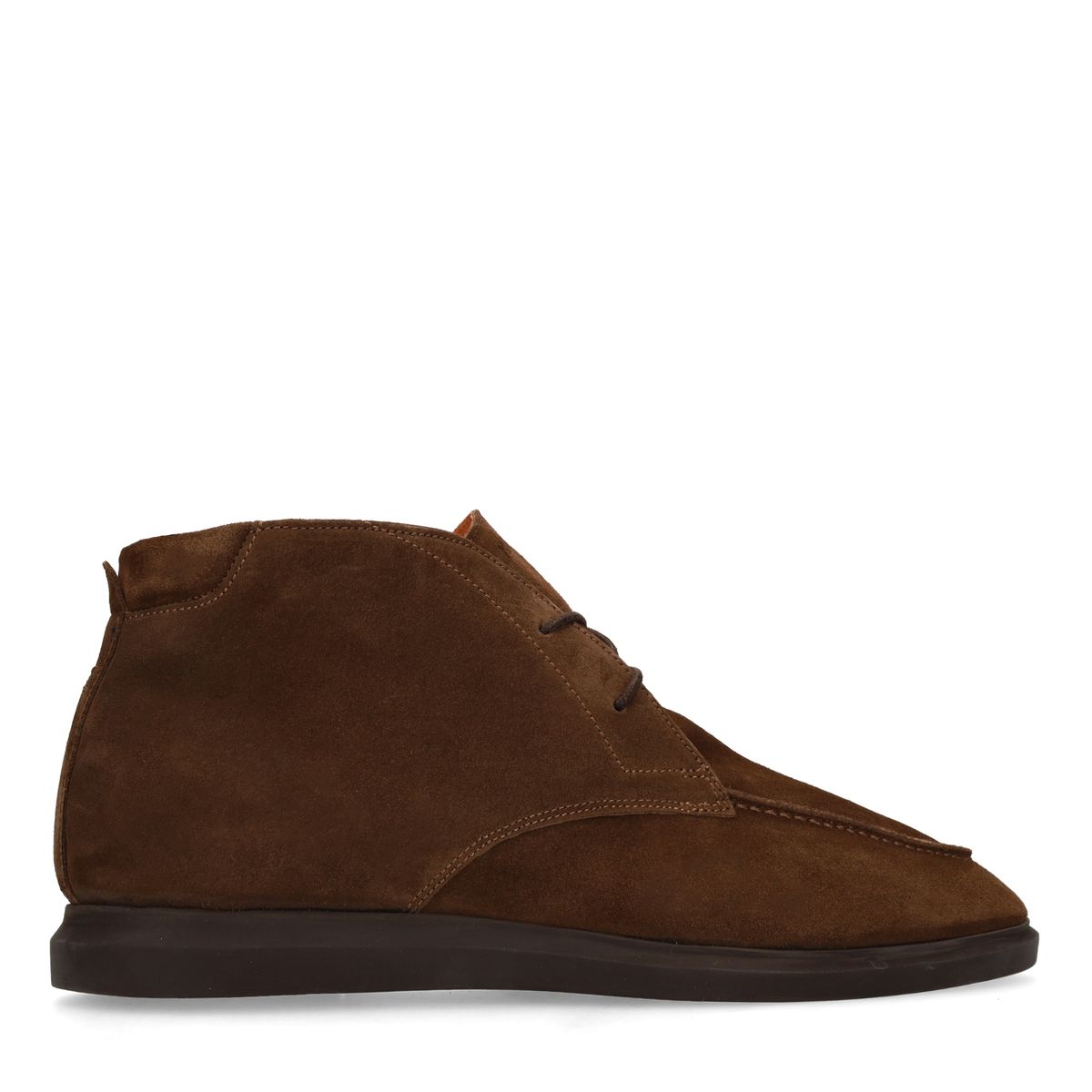 Donkerbruine suède desert boots