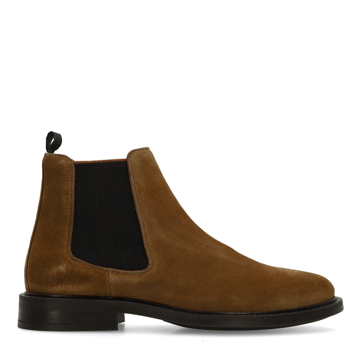 Cognac suède chelsea boots