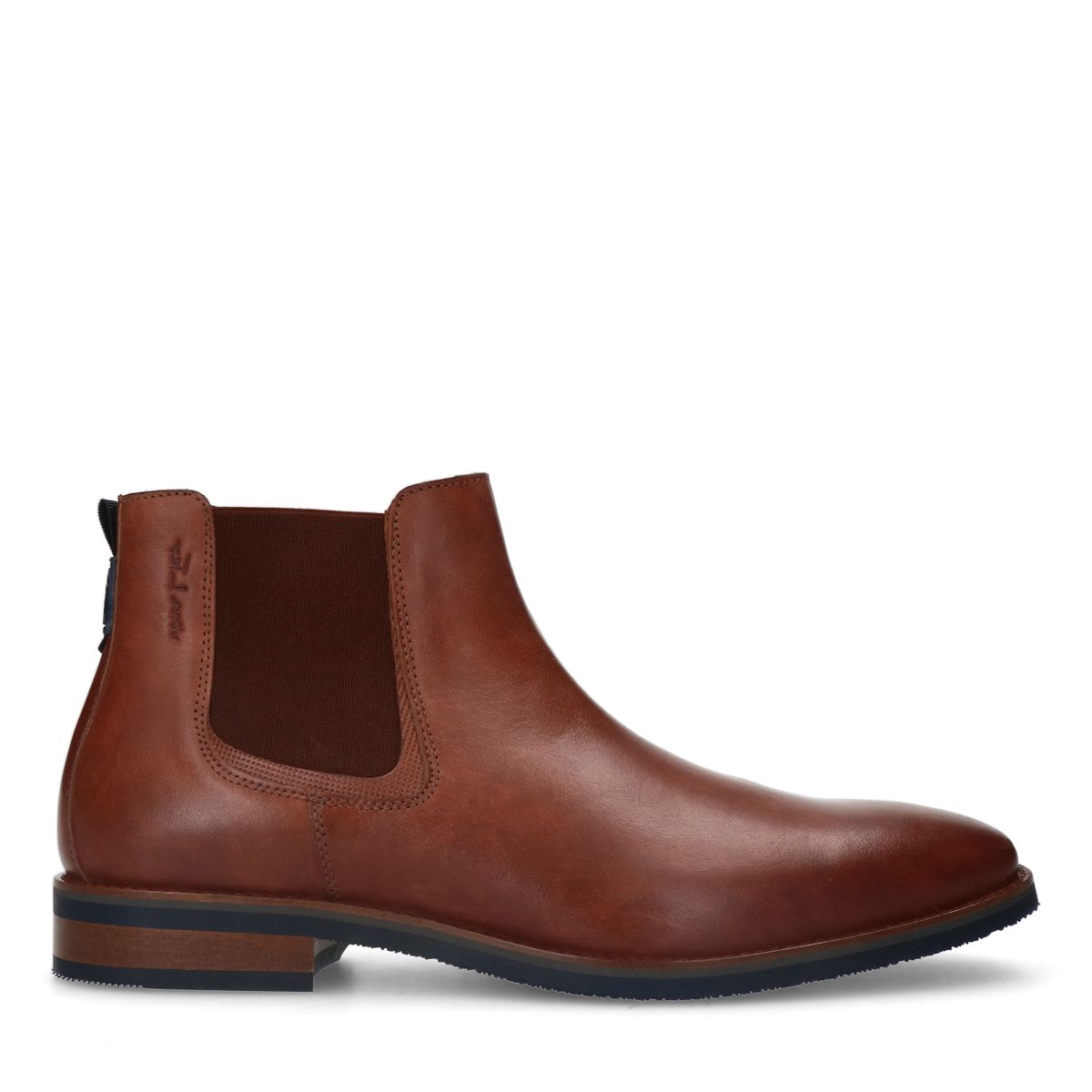 Cognac leren chelsea boots