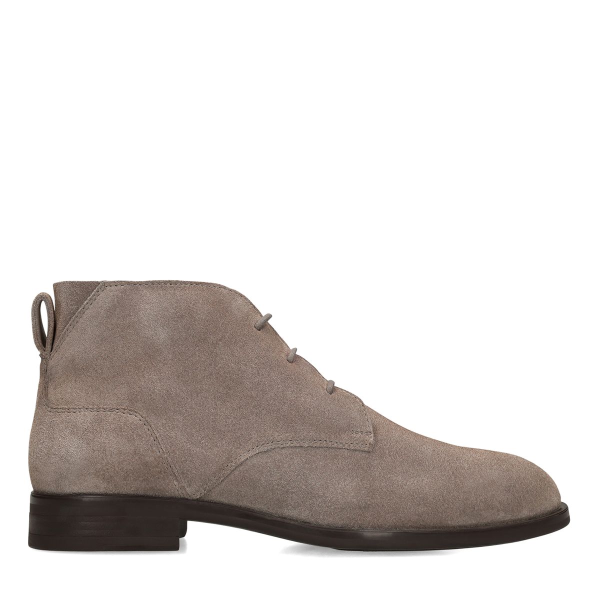Taupe suède veterschoenen