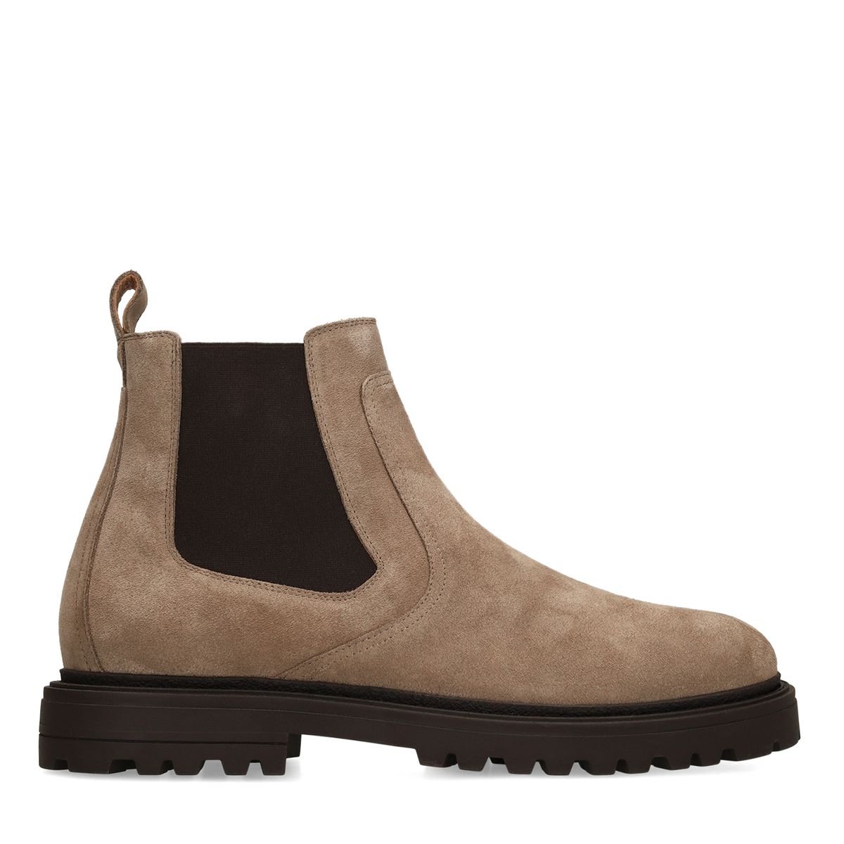 Taupe suède chelsea boots