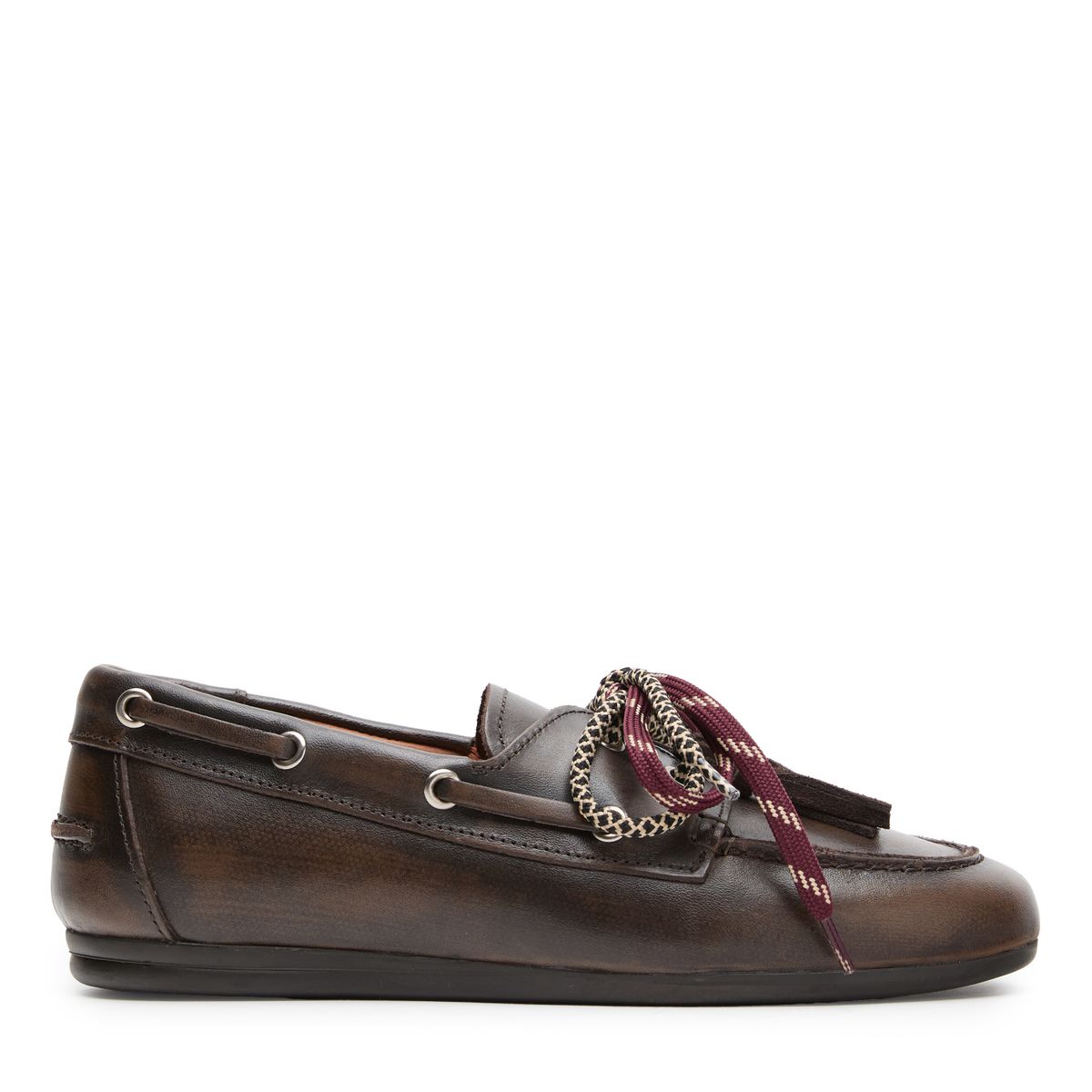 Bruine leren bootschoenen