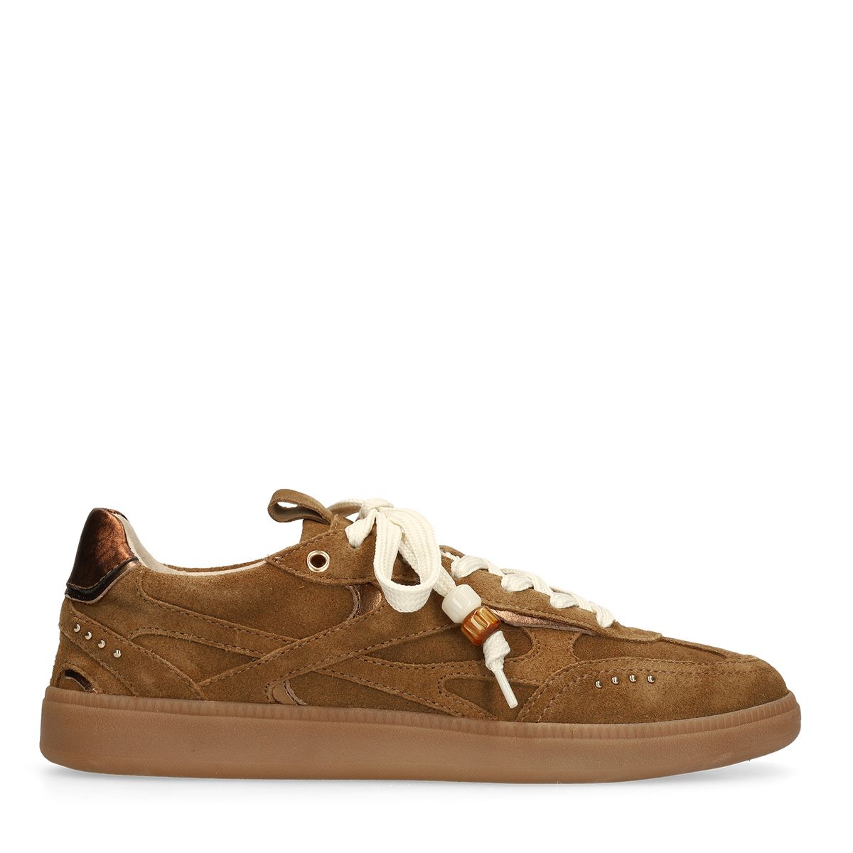 Bruine suède sneakers